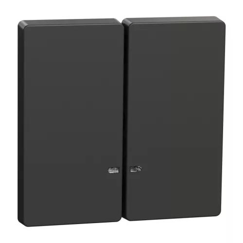MERTEN Dupla billentyű, fényjelzős funkciókhoz, System-D, antracit