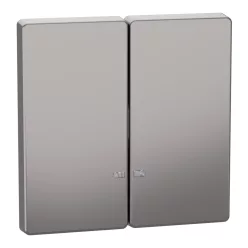   MERTEN Dupla billentyű, fényjelzős funkciókhoz, System-D, nikkel