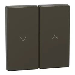   MERTEN Dupla billentyű, redőnyvezérléshez, System-D, mokka