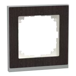 MERTEN M-Pure egyes keret, wenge/alumínium (fa)