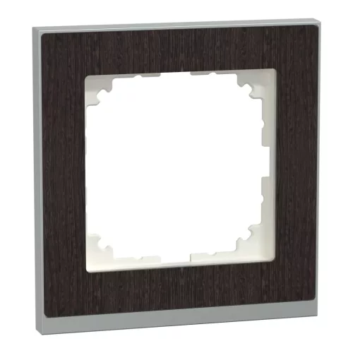 MERTEN M-Pure egyes keret, wenge/alumínium (fa)