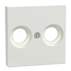   MERTEN Fedlap, 2 kimenetes antenna csatlakozóhoz, System-M, polárfehér