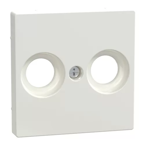 MERTEN Fedlap, 2 kimenetes antenna csatlakozóhoz, System-M, polárfehér
