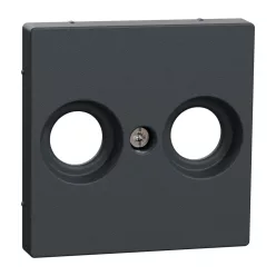   MERTEN Fedlap, 2 kimenetes antenna csatlakozóhoz, System-M, antracit