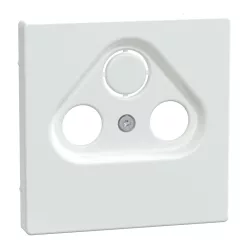   MERTEN Fedlap, 3 kimenetes antenna csatlakozóhoz, System-D, lótuszfehér