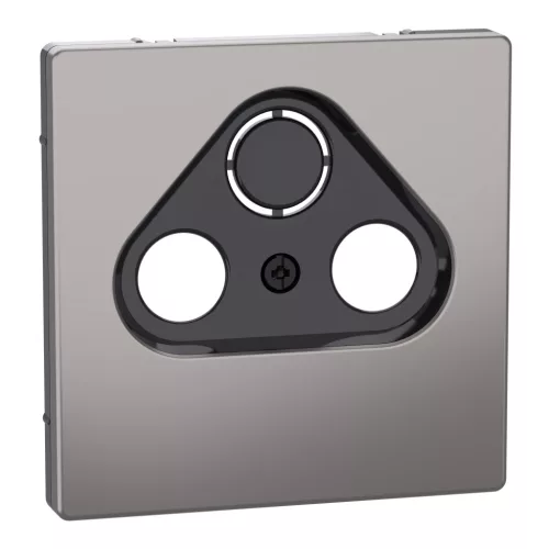 MERTEN Fedlap, 3 kimenetes antenna csatlakozóhoz, System-D, nikkel