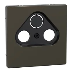   MERTEN Fedlap, 3 kimenetes antenna csatlakozóhoz, System-D, mokka