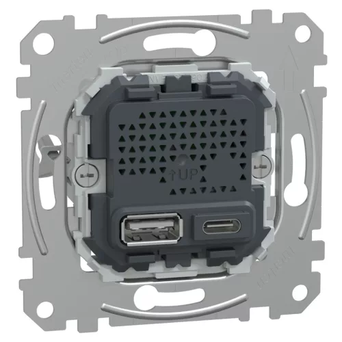 MERTEN Dupla USB töltő, A+C, 21 W