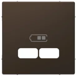 MERTEN Fedlap, USB töltőkhöz, System-D, mokka