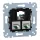 MERTEN 2xRJ45, Cat6A, STP aljzat