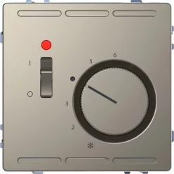   MERTEN Szobatermosztát, kapcsolóval, 250 V, 10A, System-D, nikkel