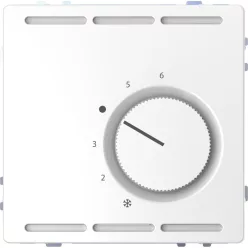   MERTEN Szobatermosztát, váltóérintkezős, 250 V, 10A, System-D, lótuszfehér