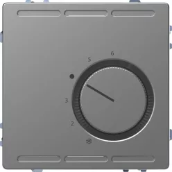   MERTEN Szobatermosztát, váltóérintkezős, 250 V, 10A, System-D, acél
