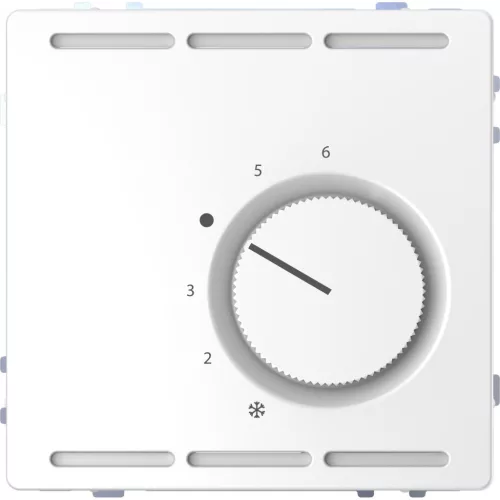 MERTEN Szobatermosztát, váltóérintkezős, 24 V, System-D, lótuszfehér