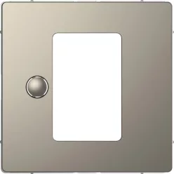   MERTEN Fedlap, érintőképernyős termosztáthoz, System-D, nikkel