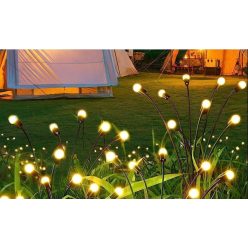 Napelemes Földe szúrható 73cm-es kerti LED lámpa 10x