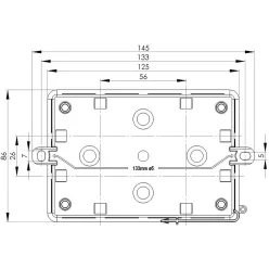KÖTŐDOBOZ 125x86x41mm IP55 KA016