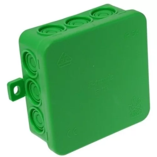 KÖTŐDOBOZ  85x 85x 40 IP54 FKÍV.ZÖL