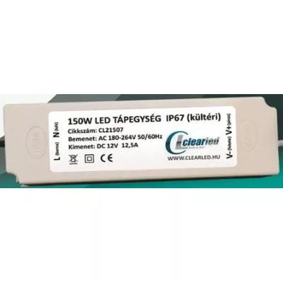 LED Tápegység 150 W IP67 müa.házas