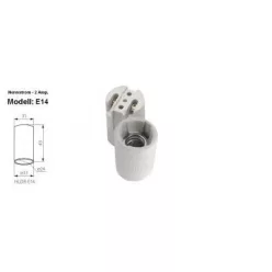 FOGLALAT E14 PORCELÁN HLDR-E14