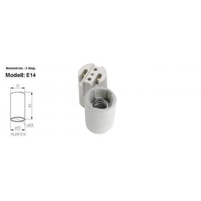 FOGLALAT E14 PORCELÁN HLDR-E14