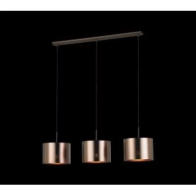 SAGANTO Függ.E27 3x60W barna/vörös@