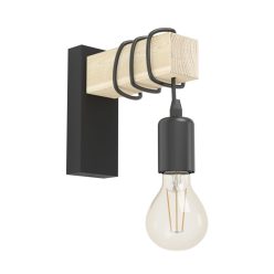 TOWNSHEND Fali E27 1x10W fekete