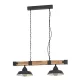 OLDBURY Függeszték E27 2x60W fek/ba@