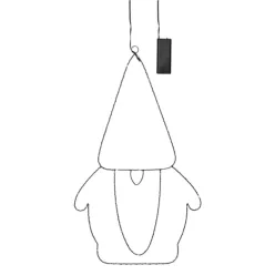 MANÓ SZILUETT 3ELEM FEKETE 30LED 61@