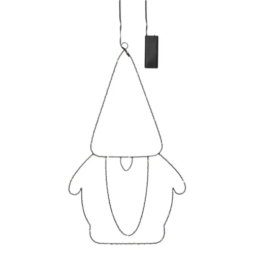 MANÓ SZILUETT 3ELEM FEKETE 30LED 61@