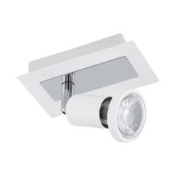 LED-es fali GU10 1x5W fehér/króm@