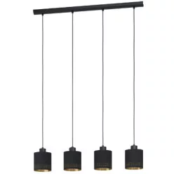 ESTEPERRA Függ.E27 4x40W fekete/ar.