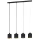 ESTEPERRA Függ.E27 4x40W fekete/ar.