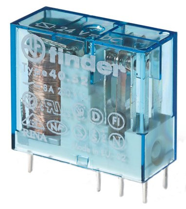 RELÉ FINDER 12V/DC 8/15A 8P 2CO