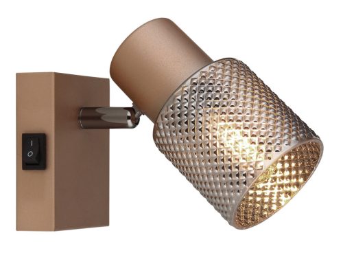 SATELLA kávé színű fali spot 1xE14