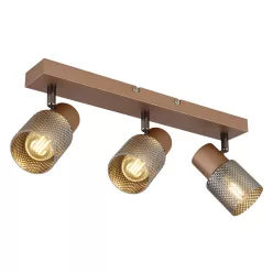 SATELLA kávé színű mennyezeti 3xE14