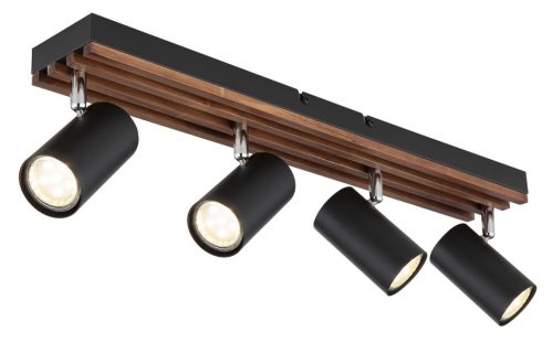 KAYDEN fekete-fa színű spot 4xGU10