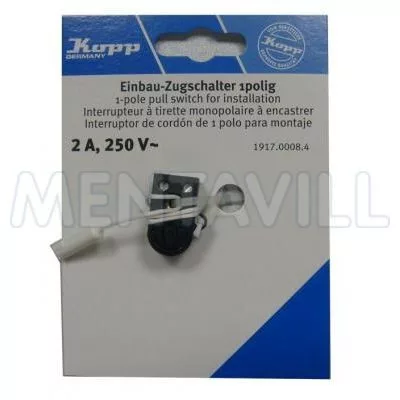 KOPP HÚZÓKAPCSOLÓ BEÉPÍTHETŐ