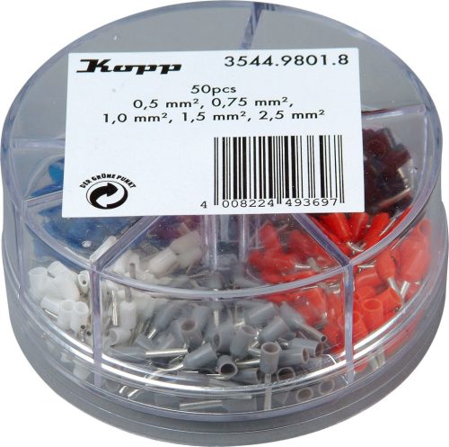 KOPP ÉRVÉGHÜVELY KÉSZLET 0,5-2,5mm2