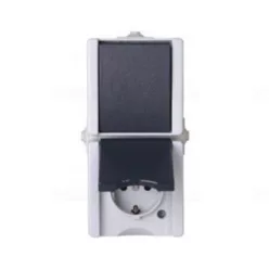 PRO AQUA 2-ES DUGALJ SZÜRKE IP44