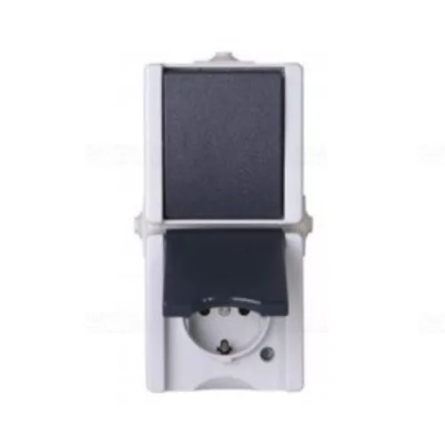 PRO AQUA 2-ES DUGALJ SZÜRKE IP44