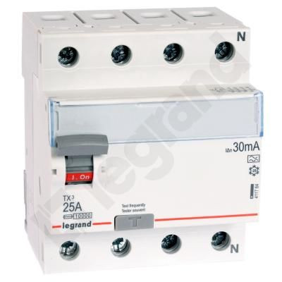 ÁRAMVÉDŐ  25A  4P  30mA  TX3 "A"OSZT