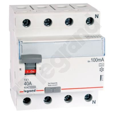 ÁRAMVÉDŐ  40A  4P 100mA  TX3 "A"OSZT