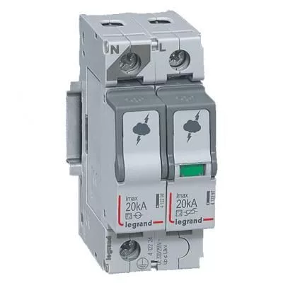 TÚLFESZ. LEVEZETŐ T1+T2 12,5KA 2P