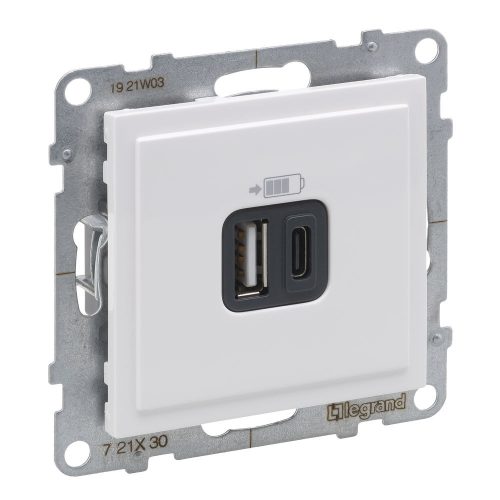 SUNO USB A+C TÁP.5V 3A15W FEHÉR