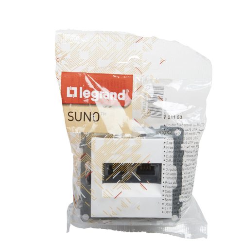 SUNO 2xRJ45 Cat.6 UTP FEHÉR