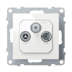 SUNO TV-R-SAT ALJ VÉGZÁRÓ 14dB FEHÉ
