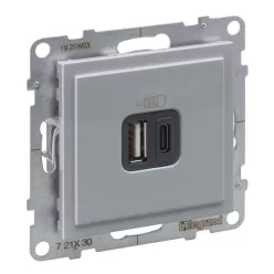 SUNO USB A+C TÁP.5V 3A15W ALUMÍNIUM