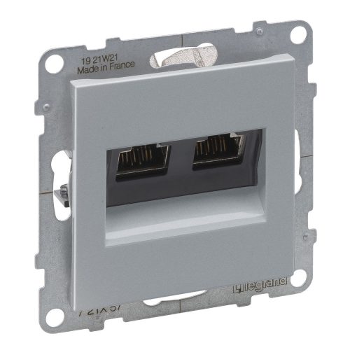 SUNO 2xRJ45 Cat.6 STP ALUMÍNIUM