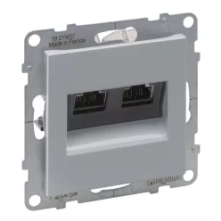 SUNO 2xRJ45 Cat.6A STP ALUMÍNIUM